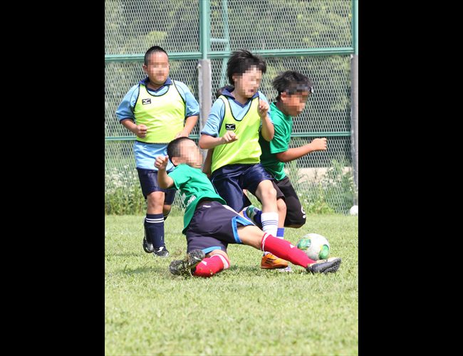 サッカー試合撮影